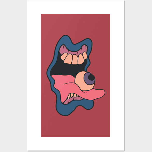 Tongue'l Vision Wall Art by CalebLindenDesign